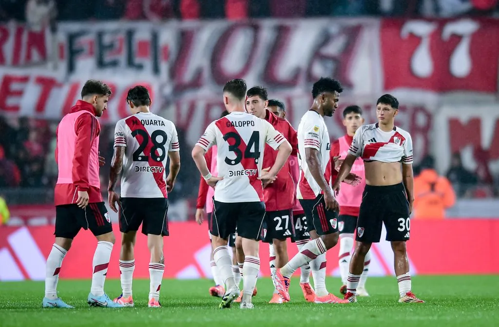 River no pudo revertir ninguno de los 11 partidos que comenzó perdiendo en el 2025. (Getty Images)