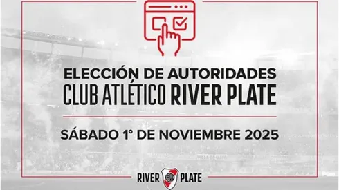 El sábado 1 de noviembre serán las elecciones en River