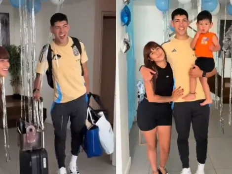 VIDEO: la tierna sorpresa que recibió Lautaro Rivero tras debutar con Argentina