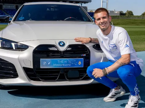 De lujo: el auto que Real Madrid le dio a Franco Mastantuono