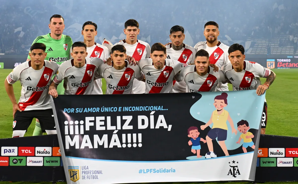 La formación de River ante Talleres. (Foto: Getty).