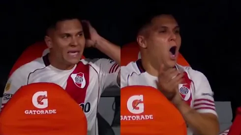 Quintero, de la bronca al festejo de gol.