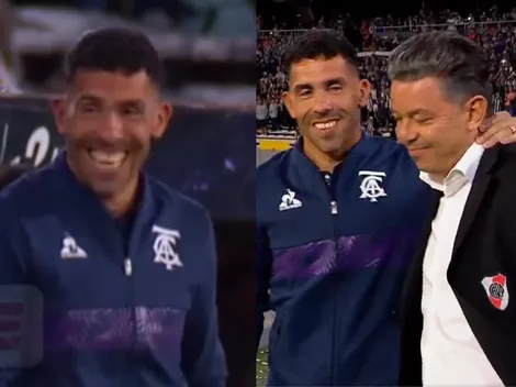 Ni así pudo: el chiste de Tevez a Gallardo que no se vio antes del partido