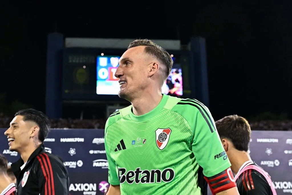 En la victoria ante Talleres, Armani llegó a los 359 juegos disputados con River. (Getty Images)