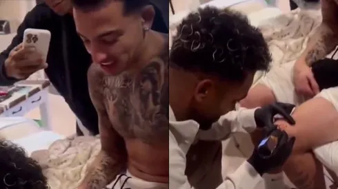 El tatuaje que Borja le hizo a Castaño.