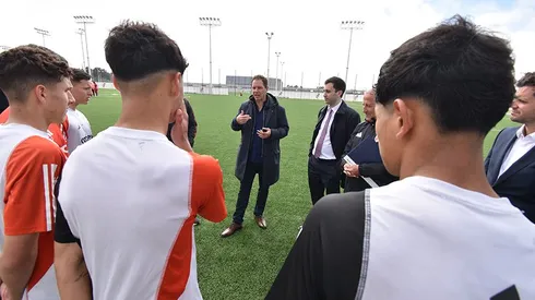 Brito y Di Carlo recorrieron las obras en el predio de Cantilo.