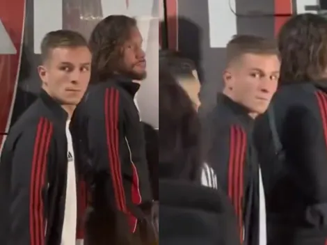 No se vio: el picante cruce de un hincha de River con Galoppo tras la eliminación