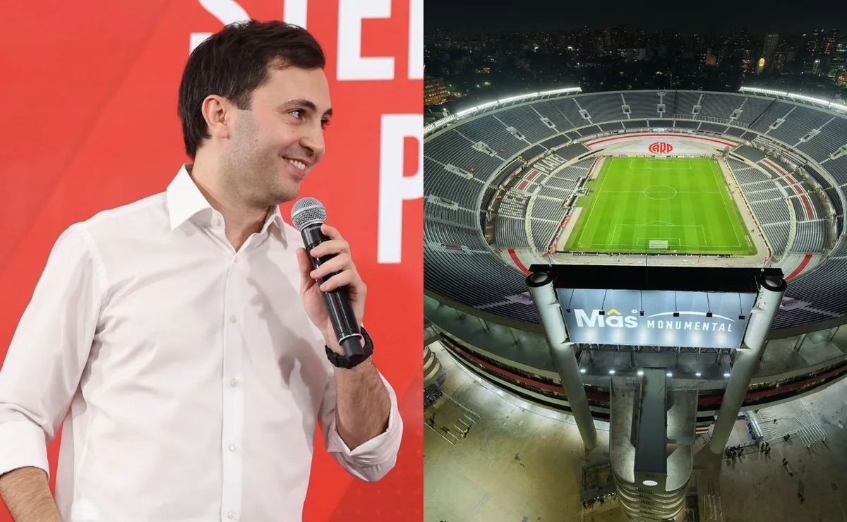El candidato a presidente de River dio el anuncio.