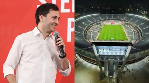 El candidato a presidente de River dio el anuncio.