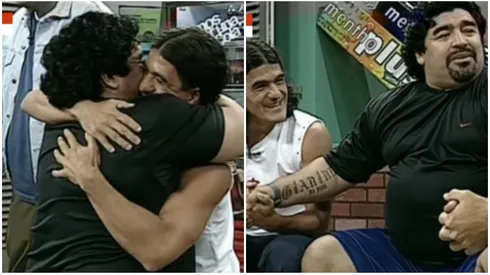 Diego Maradona y el Burrito Ortega.