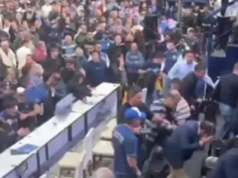 Escándalo en Gimnasia: sillazos y descontrol antes de jugar con River