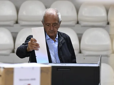 Rodolfo D'Onofrio votó: el pedido a los socios de River y el abrazo con Di Carlo que no se vio