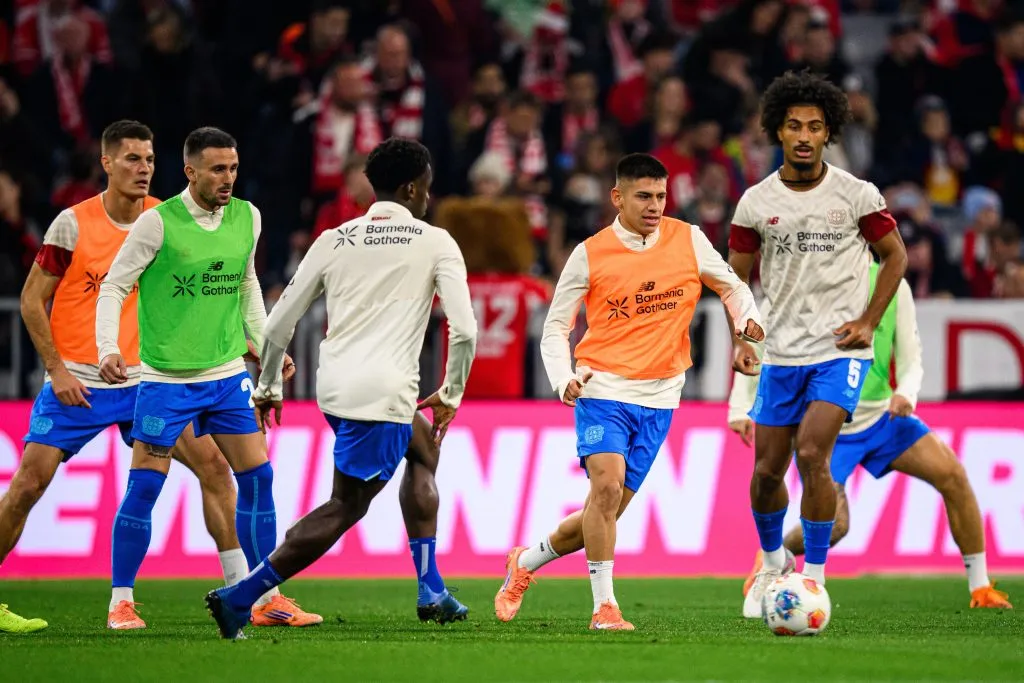 Echeverri será titular por segunda vez en el Leverkusen desde su llegada.