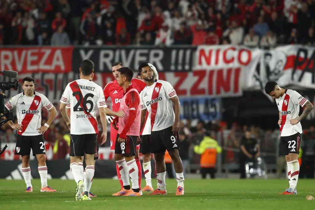 Una parte del plantel no está a la altura de River y sus rendimientos son cada vez más decepcionantes. (Getty Images)