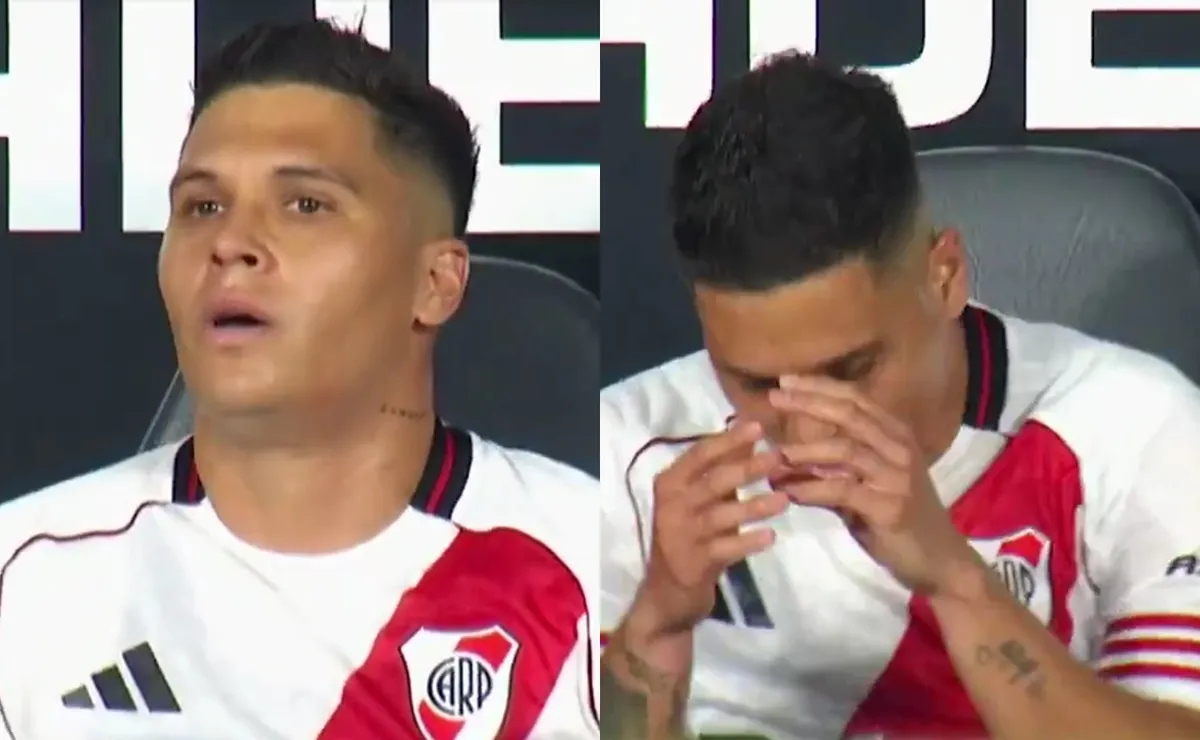Juanfer Quintero, muy fastidiado por ser reemplazado ante Gimnasia.