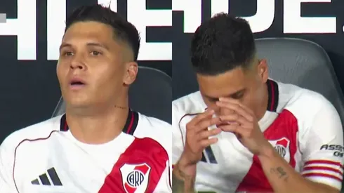 Juanfer Quintero, muy fastidiado por ser reemplazado ante Gimnasia.