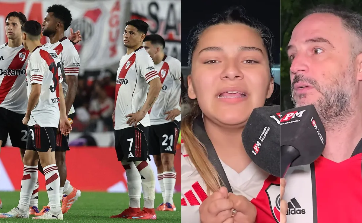 Así se fueron los hinchas del Monumental.