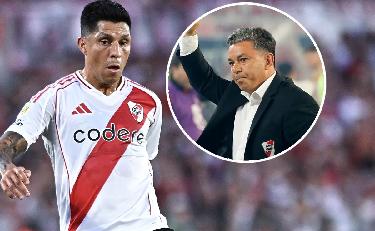 Enzo Pérez y Marcelo Gallardo.