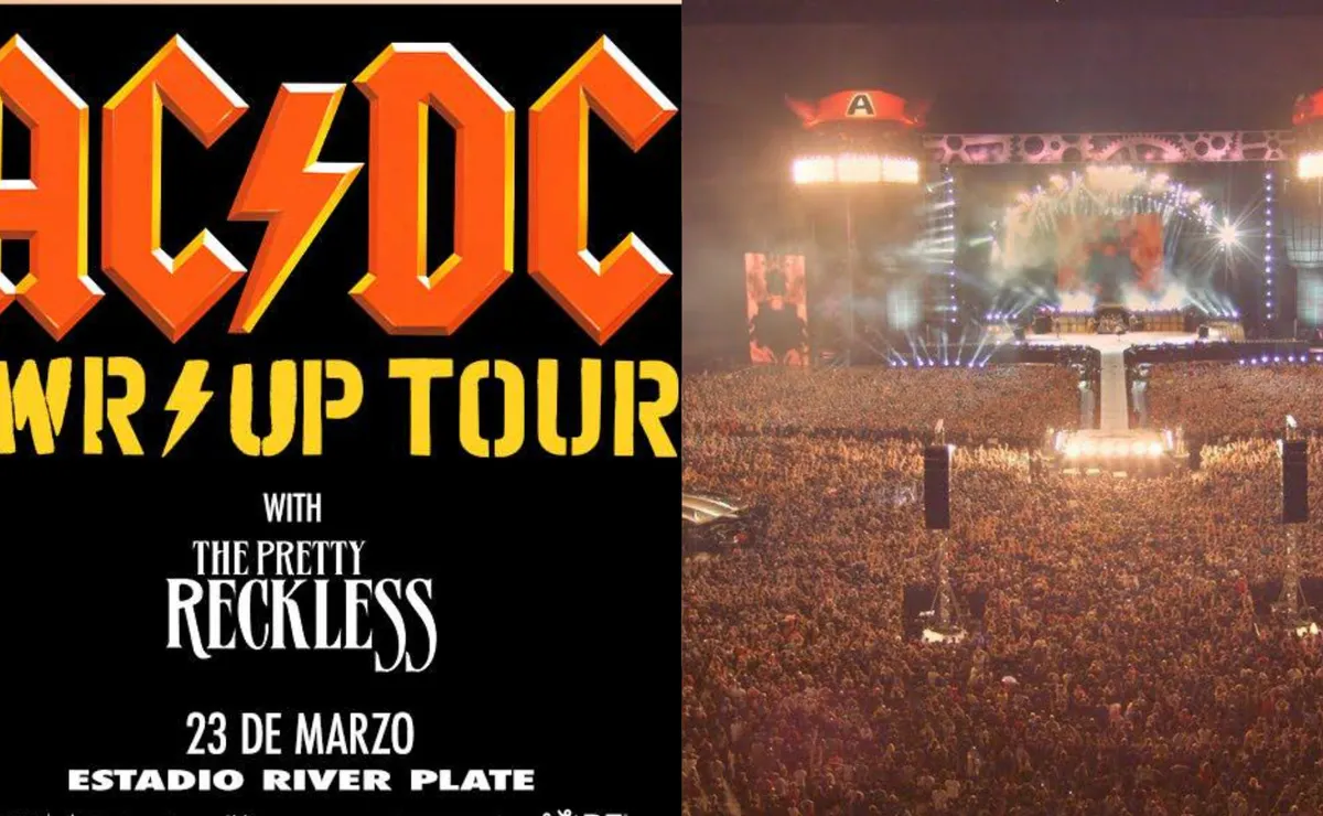 AC/DC hará un recital en el Monumental en marzo de 2026.