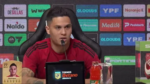 Tajante frase de Quintero antes del Superclásico.