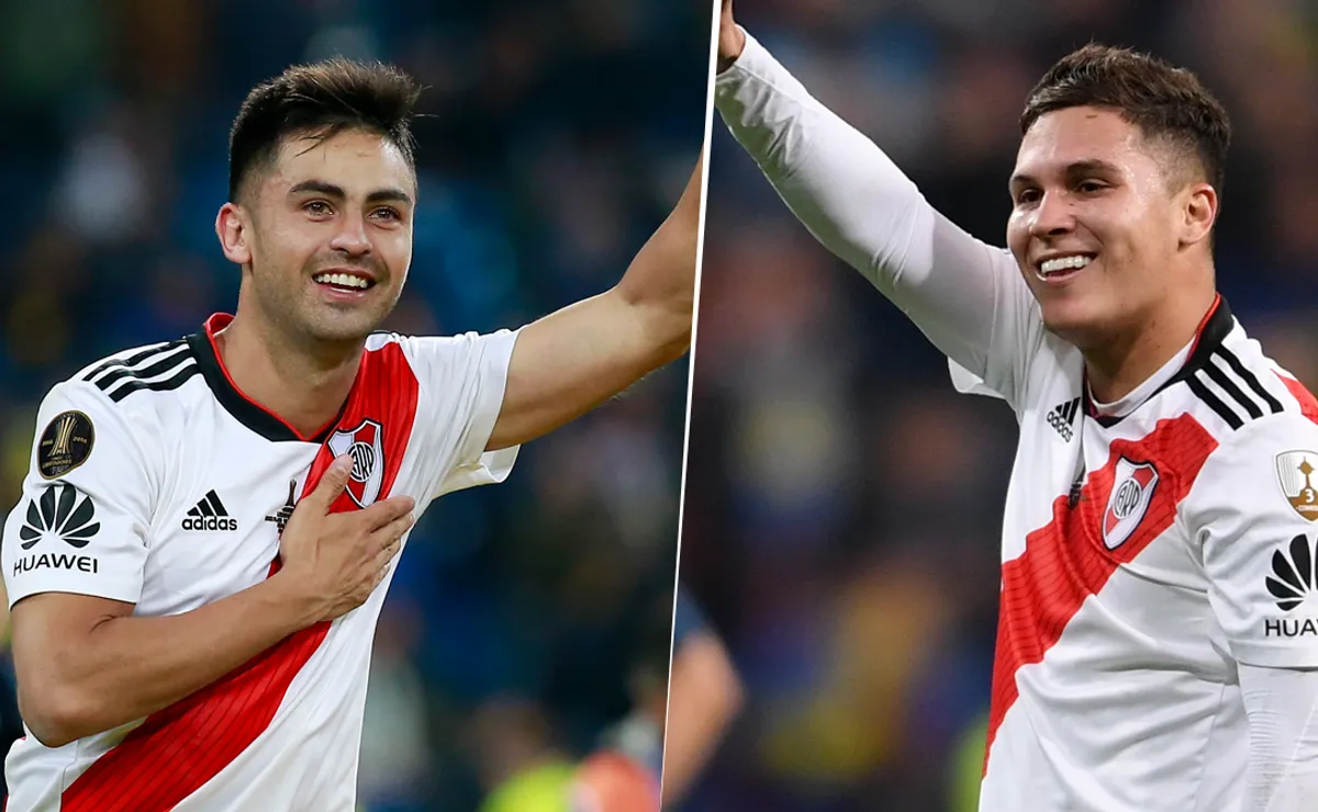 Pity Martínez y Juanfer Quintero, dos que ya saben lo que es amargar a Boca.