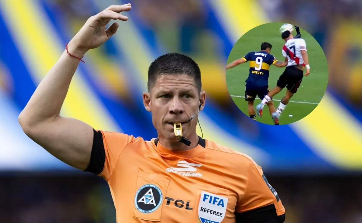 El réferi habló después del partido.