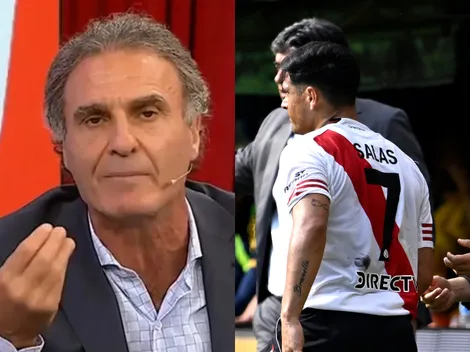 Ruggeri felicitó a Salas por su golpe a un hincha de Boca que cargó a River