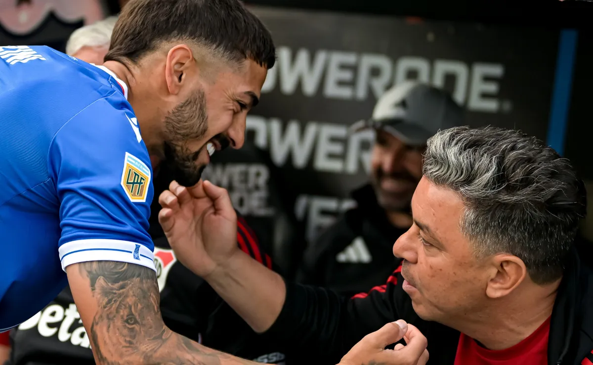 Lanzini y Gallardo volvieron a encontrarse.