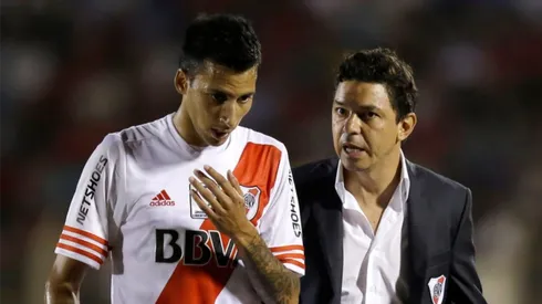 Vangioni respaldó a Gallardo mientras River sufre.