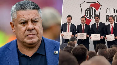 Claudio Tapia (izquierda) encabezó la reunión de AFA en la cual Rosario Central se consagró campeón.