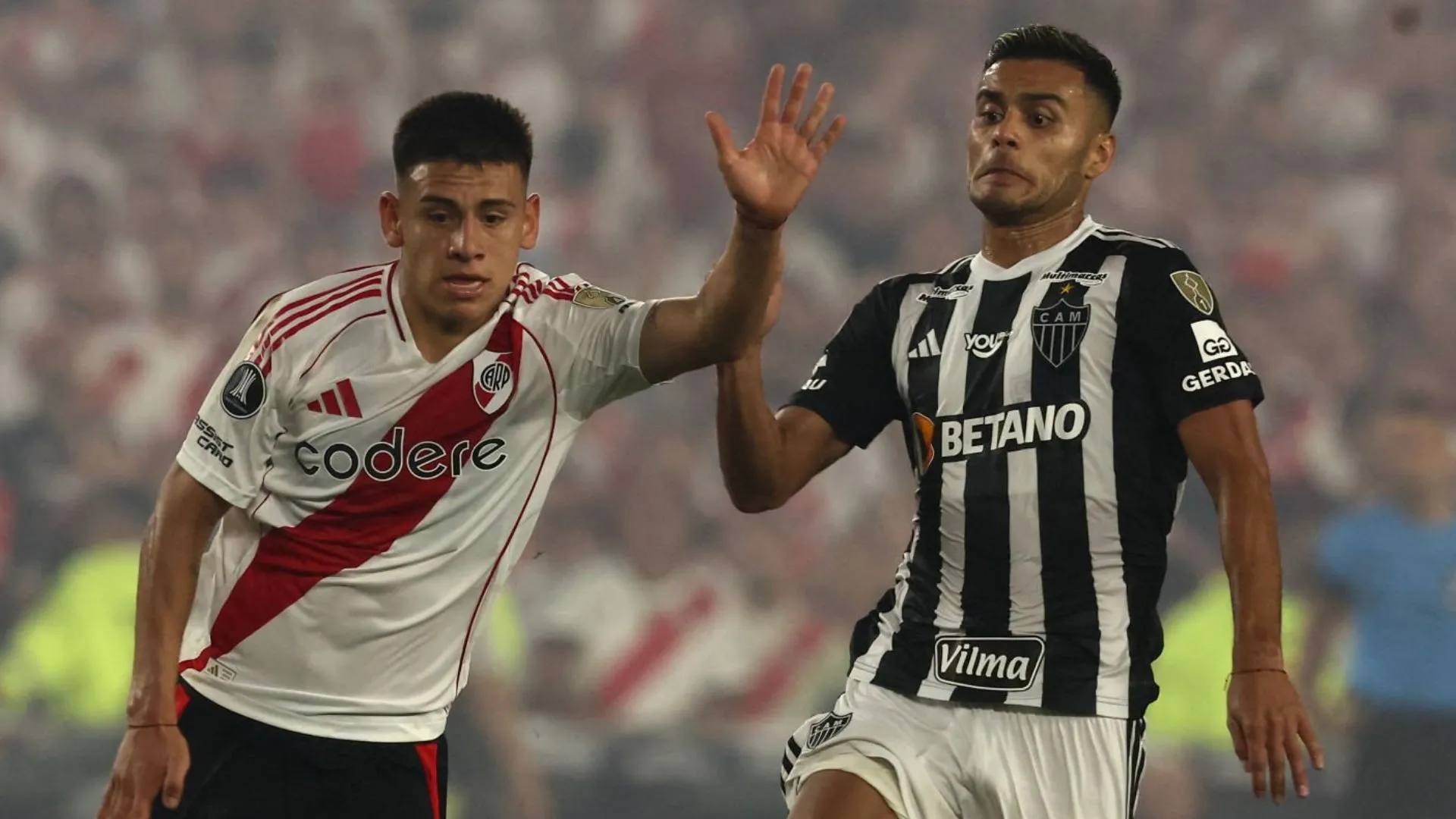 Fausto Vera fue una de las figuras del Mineiro en la llave vs. River en la Copa Libertadores 2024. (Getty Images)