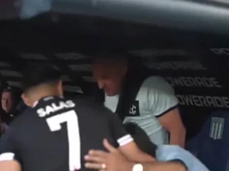 No se vio: el saludo de Salas con Costas en la previa del River vs. Racing