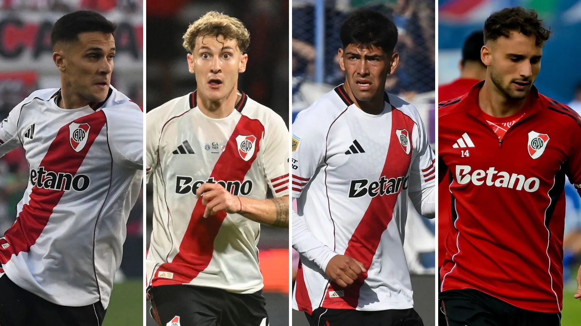 Los cuatro futbolistas podrían irse de River si llega una oferta concreta.