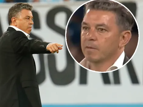 Resignación: los gestos de Gallardo en el gol agónico de Racing ante River