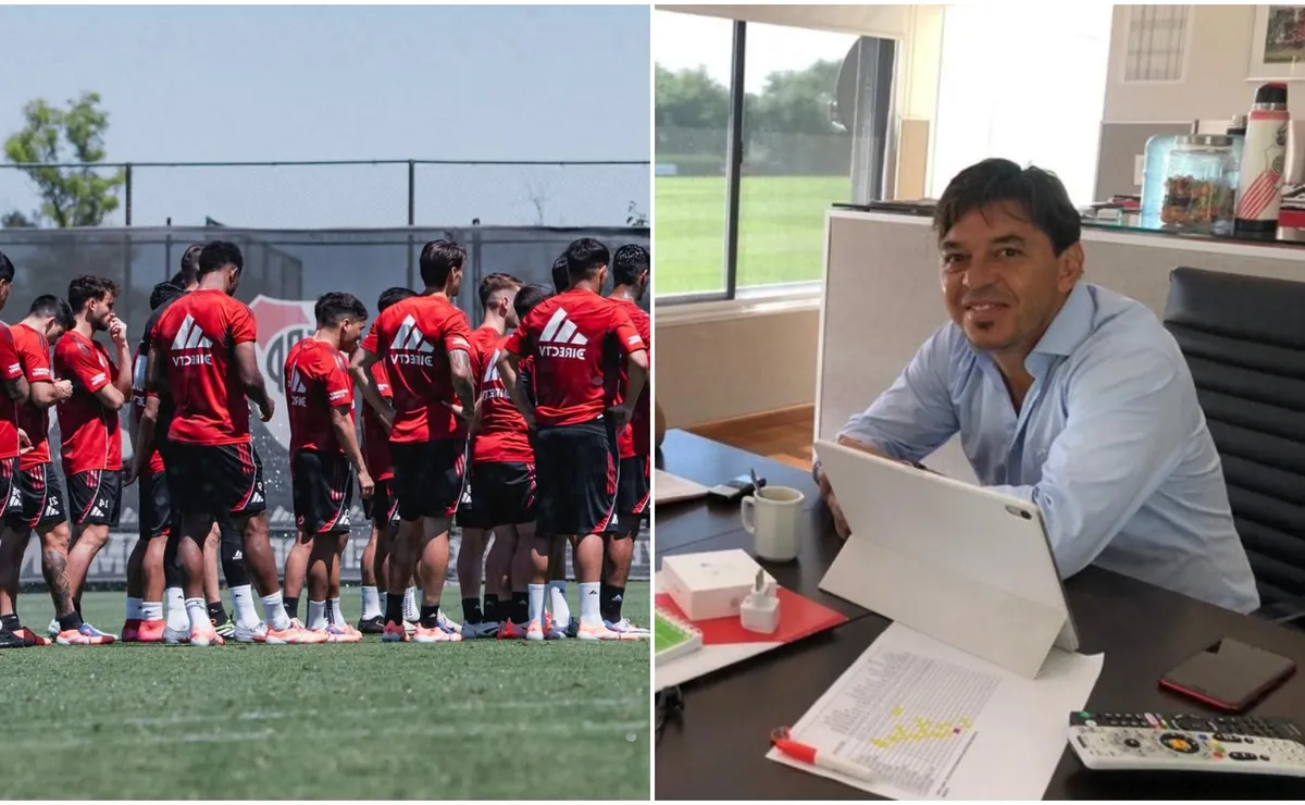 "El Confesionario": así le llaman a la temible oficina de Marcelo Gallardo en River Camp.