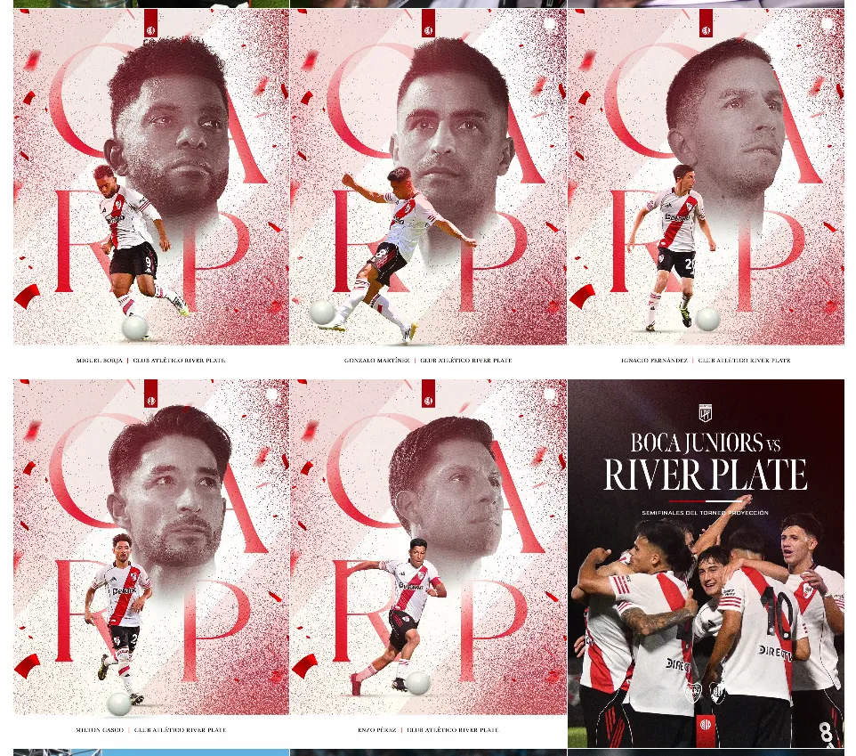 River no le dedicó un posteo a Gattoni en redes