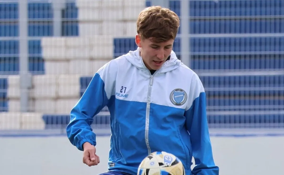 Santino Andino, una de las joyas del fútbol argentino.