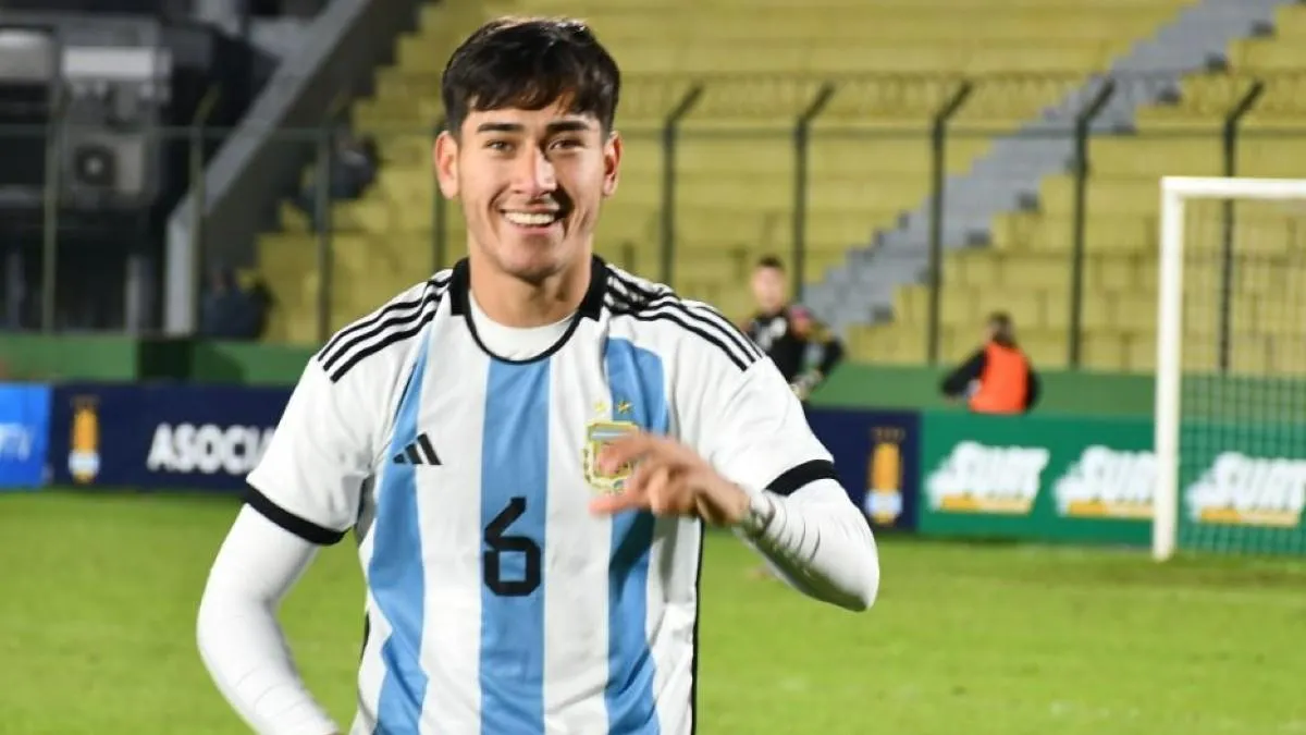 Vega participó del Mundial Sub 20 en el 2023 con la Selección Argentina (AFA)