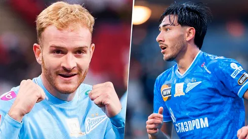 Luciano Gondou y Román Vega no han logrado consolidarse como titulares en Zenit.