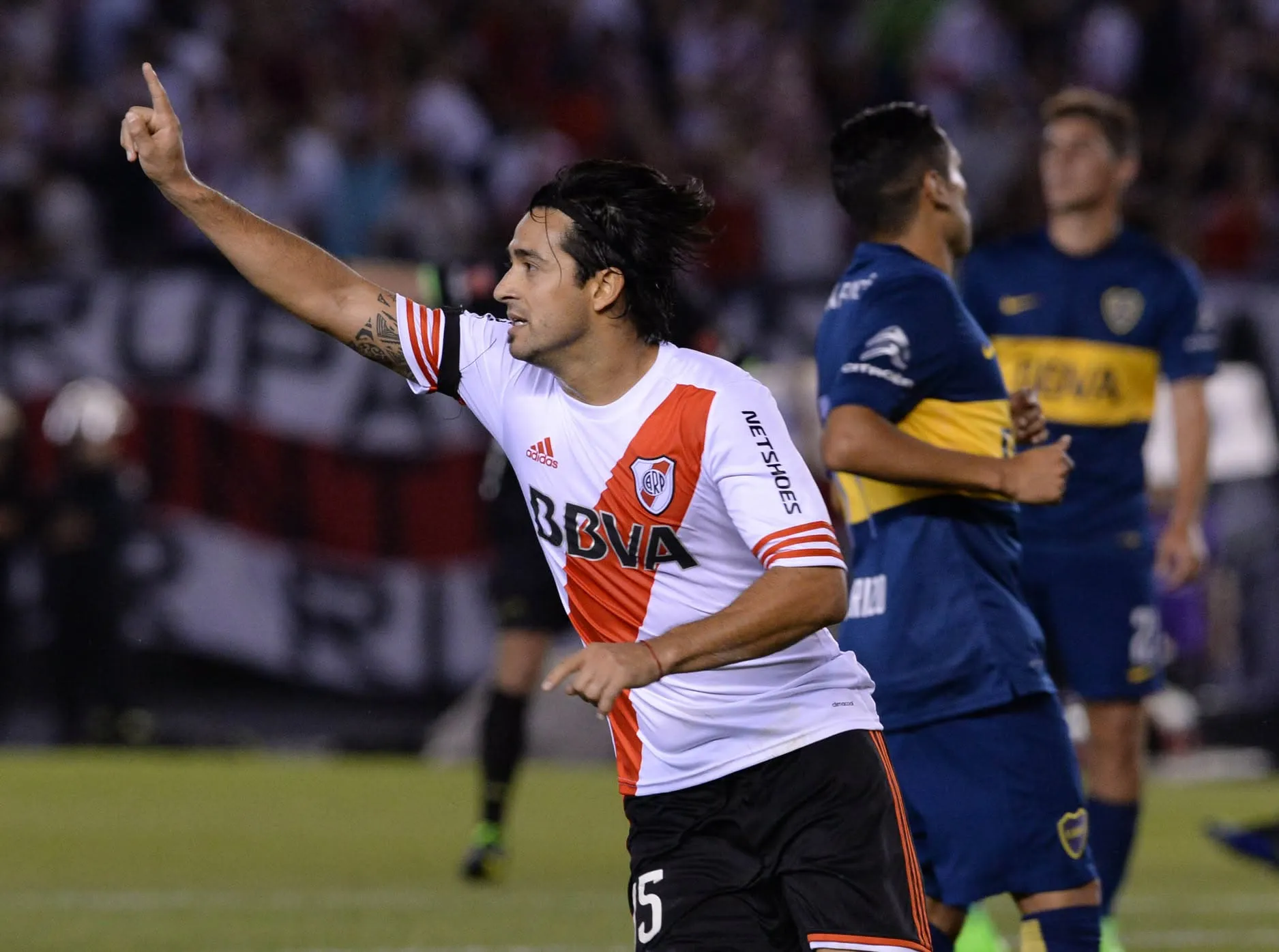 River fue campeón de la Sudamericana 2014 eliminando a Boca en semifinales con un gol de Pisculichi.