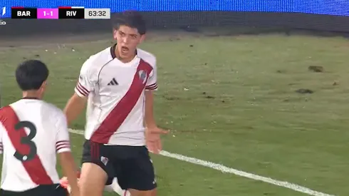 Joaquín Amor puso el 2-1 para River.