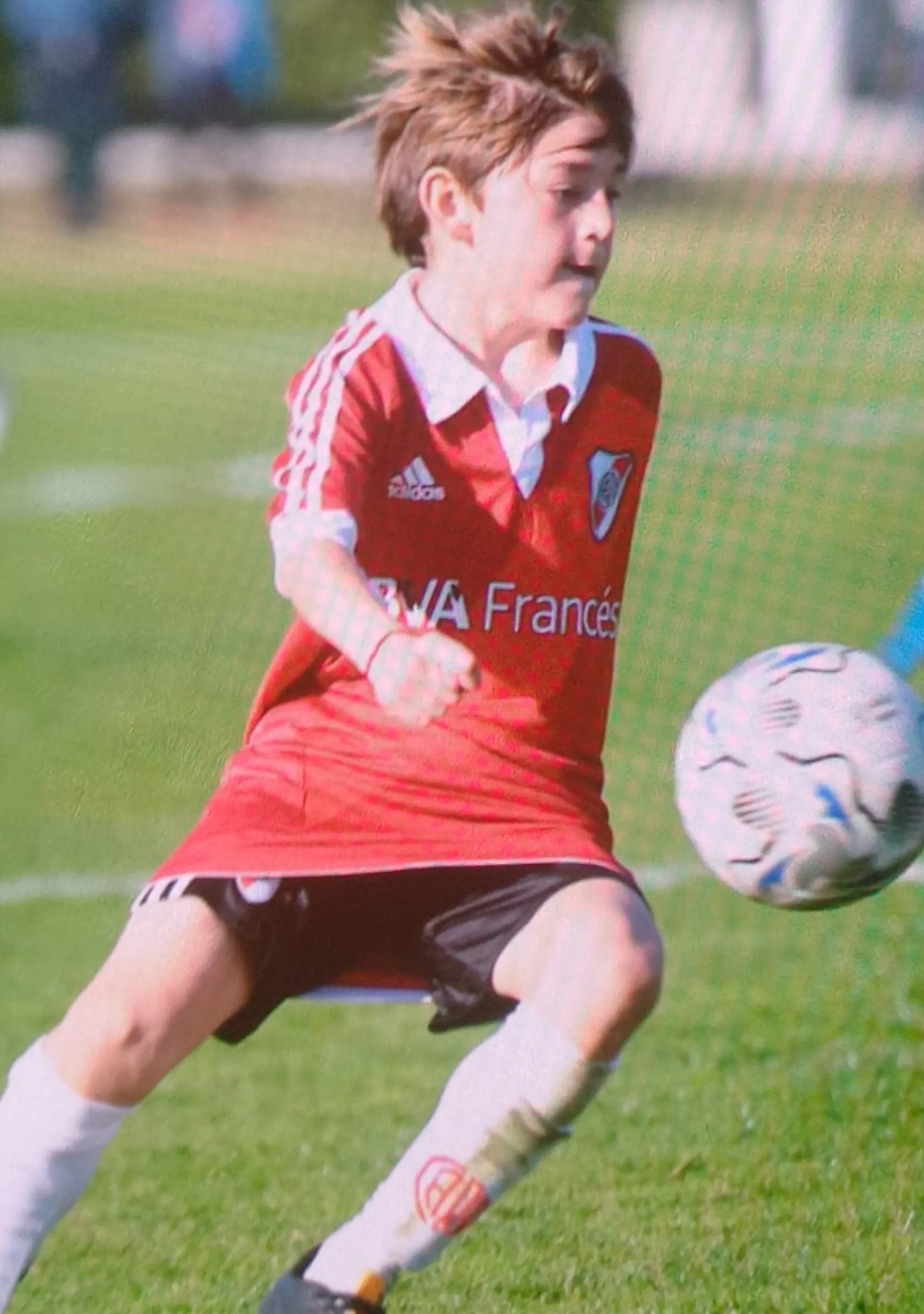 La primera foto de Gianfranco Ledestre en River.