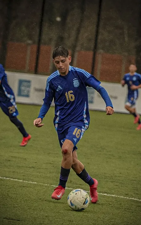 Gianfranco Ledestre en la Selección.