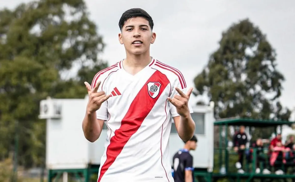 Bruno Cabral, la figura de River en la Messi Cup.