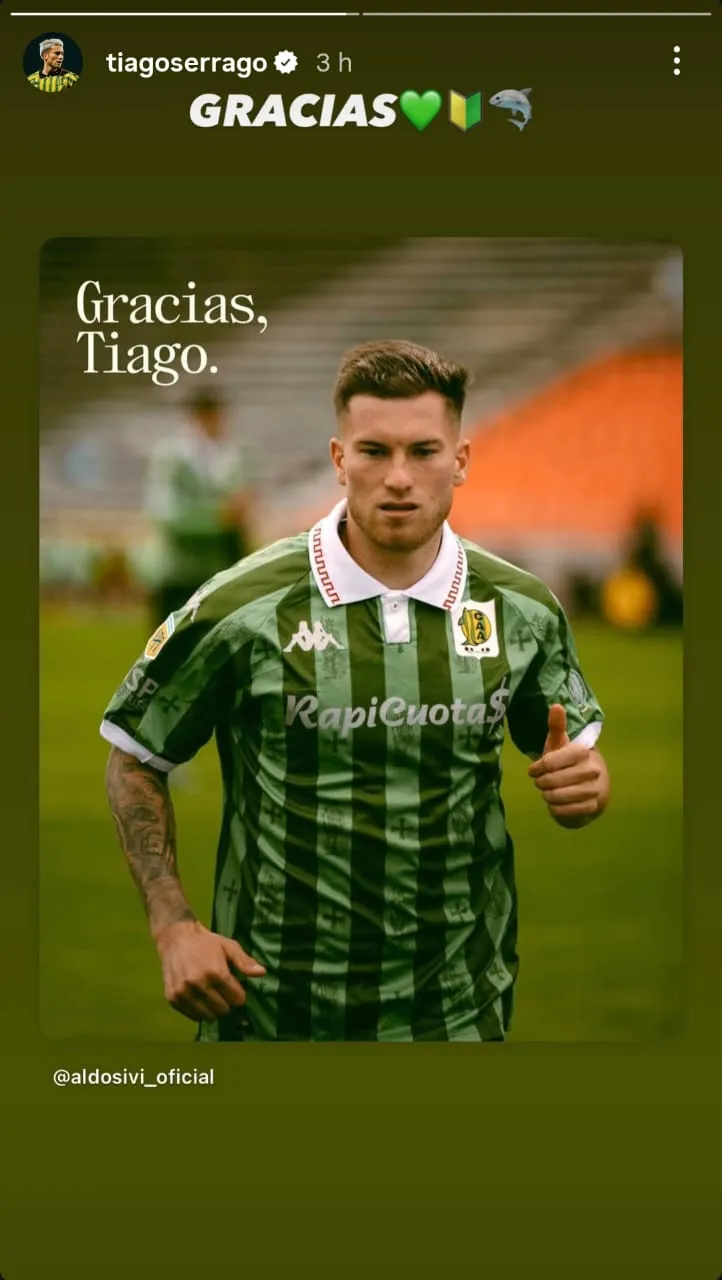 La historia de Serrago tras su salida de Aldosivi.