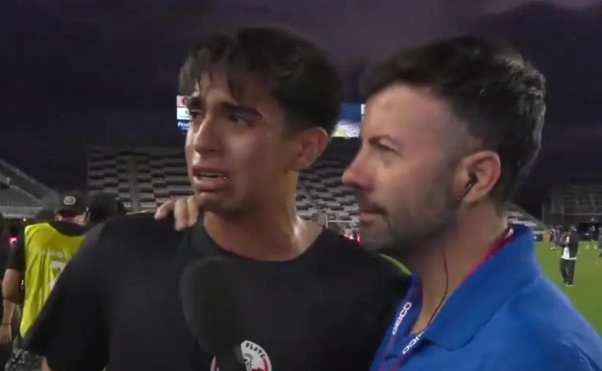 Tahiel Cabral no pudo ocultar la emoción.
