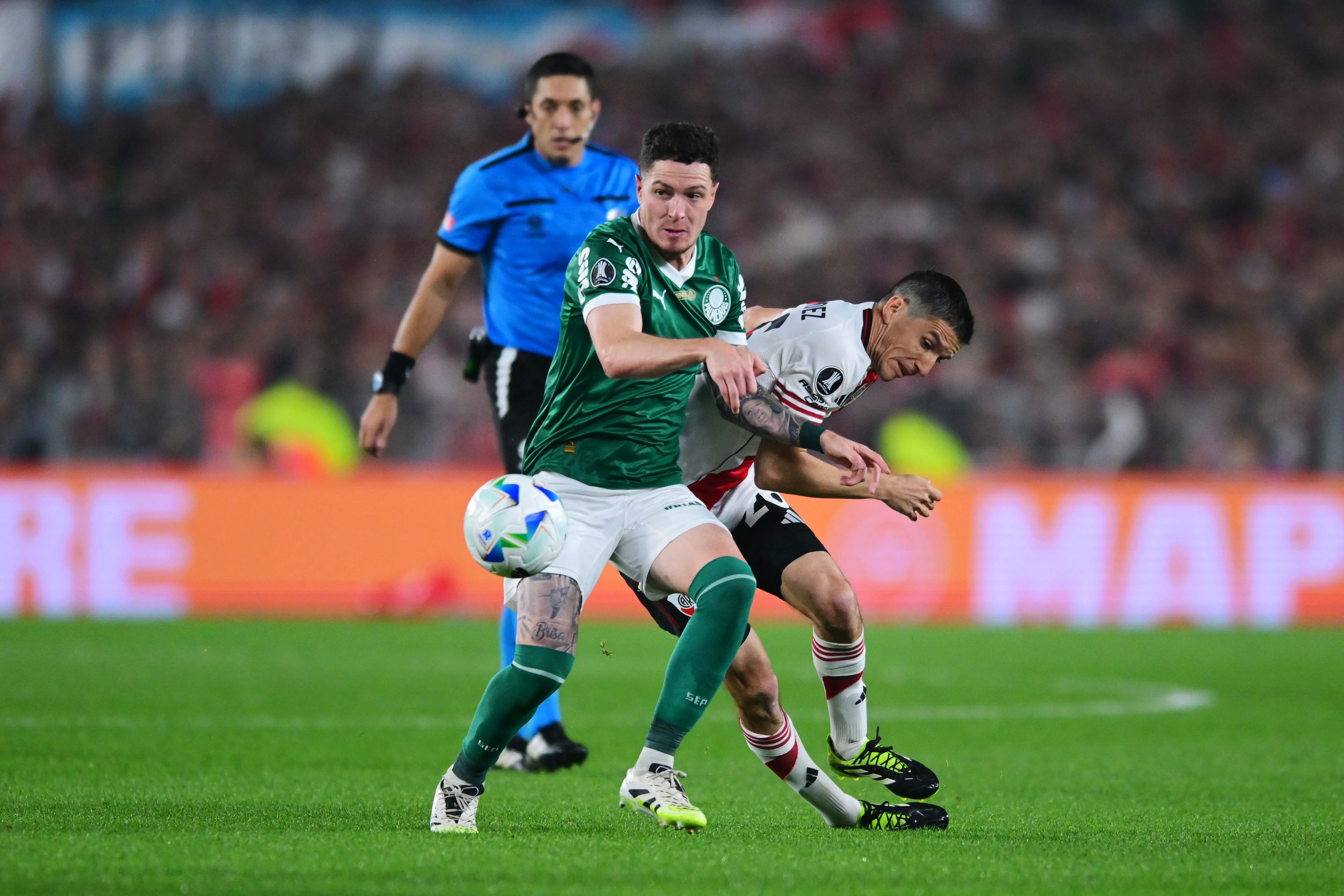 Aníbal Moreno fue titular frente a River en la serie de cuartos de final ante River. (Getty Images)