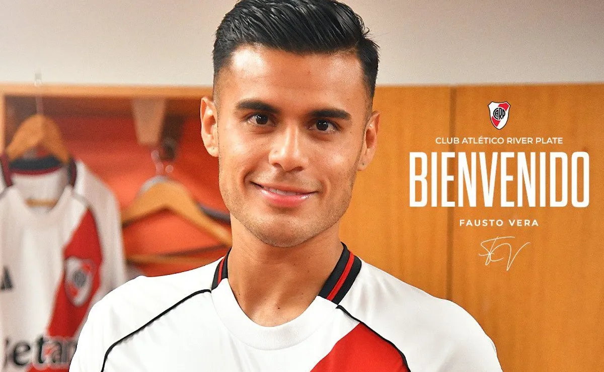 Fausto Vera llegó a River en condición de cedido por un año y con opción de compra.