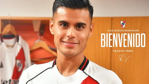 Fausto Vera llegó a River en condición de cedido por un año y con opción de compra.