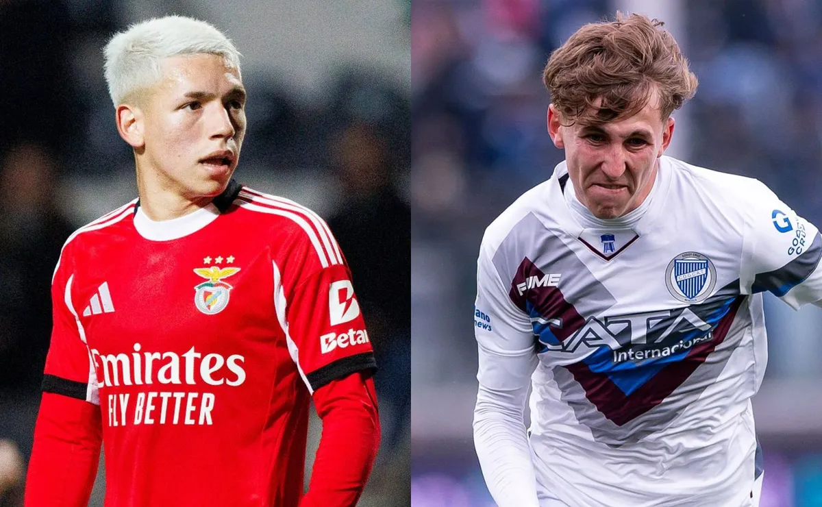 Andino y Prestianni, los dos extremos por los que River negoció en las últimas semanas y que difícilmente lleguen a buen puerto.